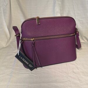 La Terre Elegant Purple Crossbody Bag